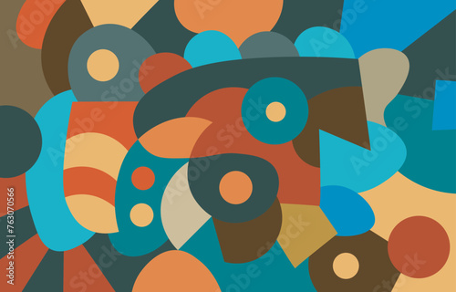 colorful abstract art for wall decoration
