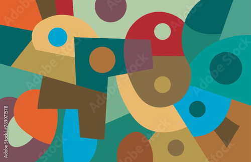 colorful abstract art for wall decoration
