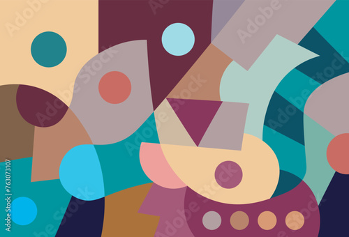 colorful abstract art for wall decoration
