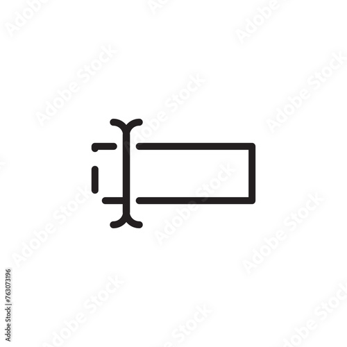 change edit rename line icon