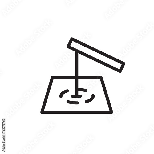 cold fish fishing line icon