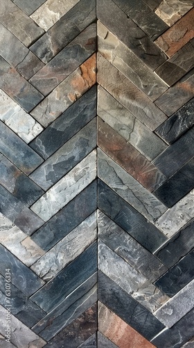 Herringbone patterns in subtle neutral tones , tile