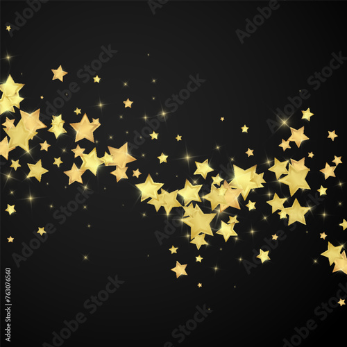 Magic stars vector overlay.  Gold stars scattered