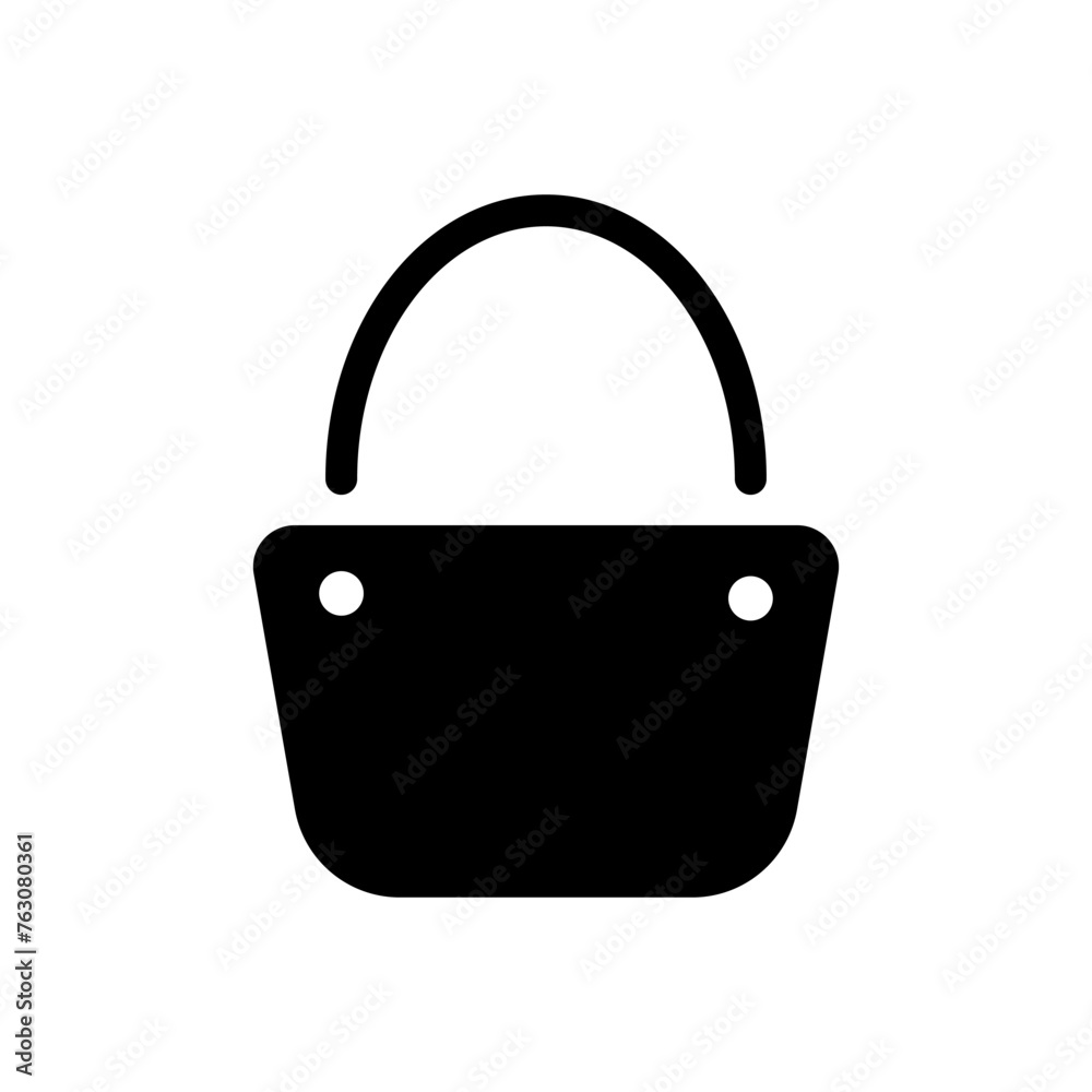 Shopping basket silhouette icon, vector cut silhouette for social media. Shopping basket silhouette icon, vector cut silhouette for social media.