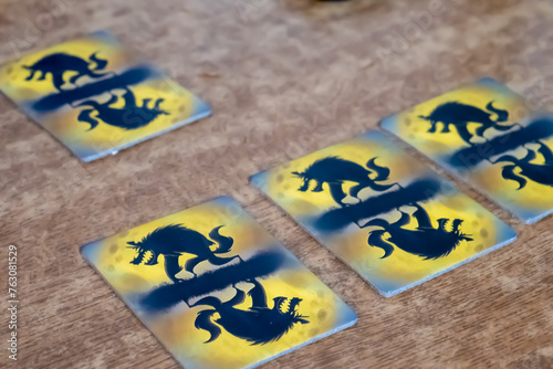 Obraz na płótnie werewolf Card game