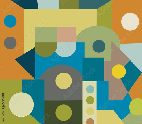 colorful abstract art for wall decoration
