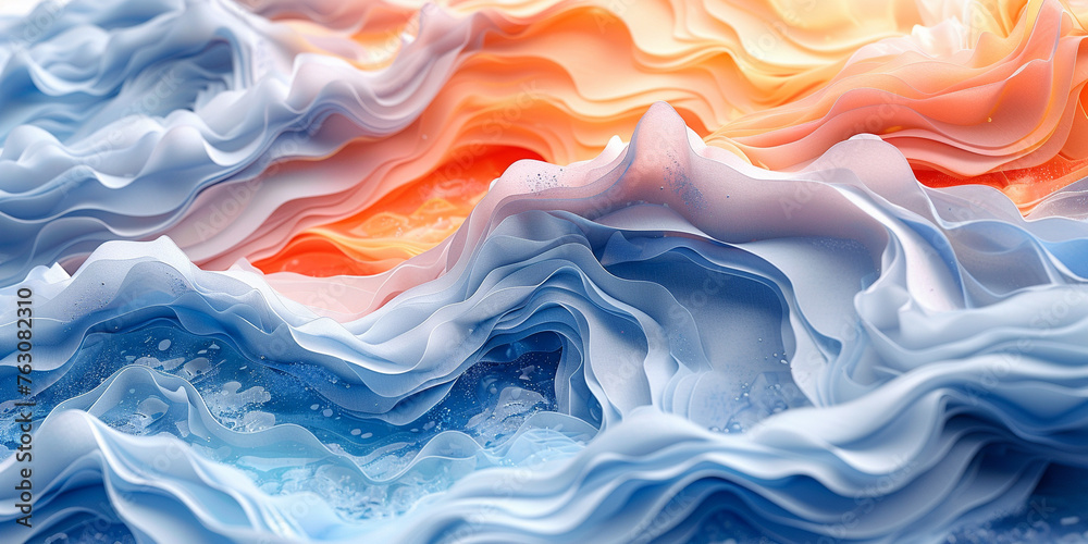 abstract background with colored waves abstract background with colored waves