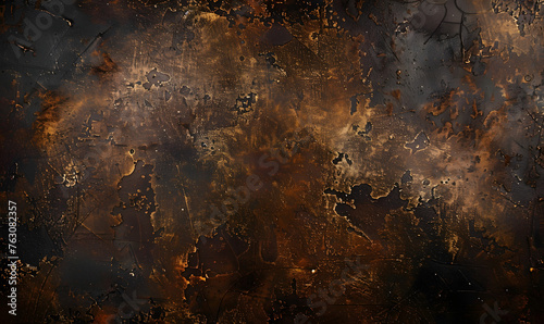 a rich and textured blank dark brown background,Generative AI 