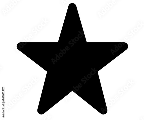 Black star icon  photo