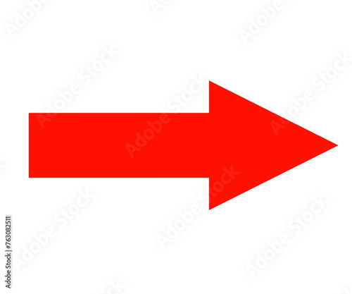 red arrow sign, red right arrow icon 