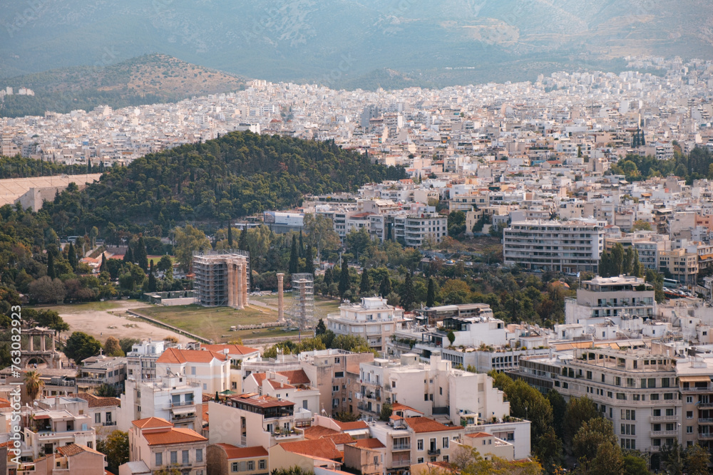 A city of Athens - landscape. 