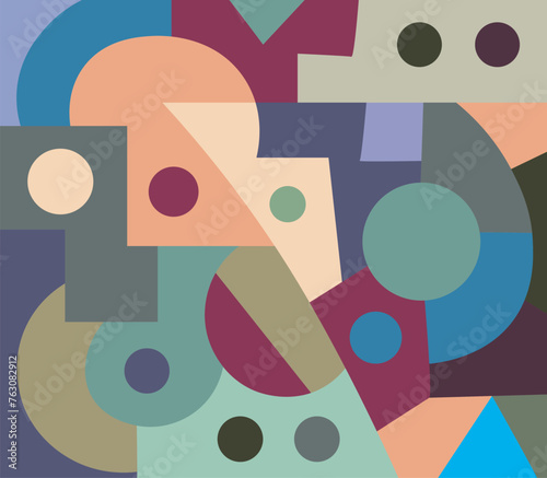 colorful abstract art for wall decoration
