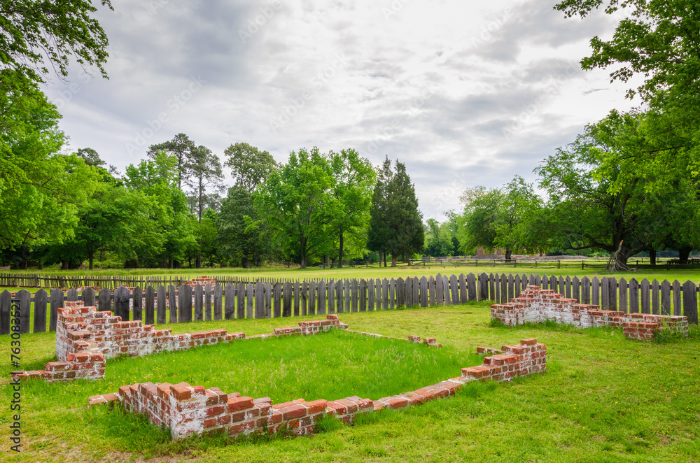 Fototapeta premium Historic Jamestowne Part of the Colonial National Historical Park in Virginia
