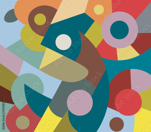 colorful abstract art for wall decoration
