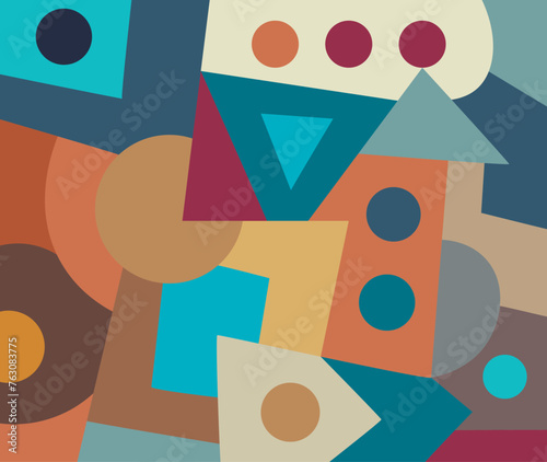 colorful abstract art for wall decoration
