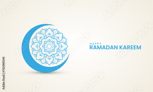 Ramadan modern background design. Translation: "Ramadan Kareem , " 3D illustration.
