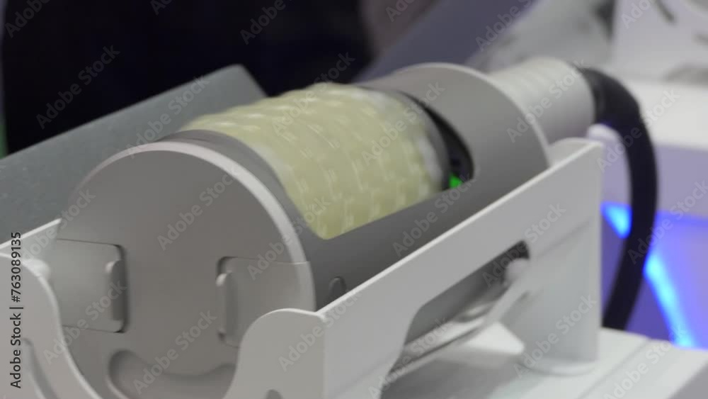Professional massager for figure correction. The device is a medical equipment used for various cosmetic procedures, particularly to improve skin firmness and elasticity Professional massager for figure correction. The device is a medical equipment used for various cosmetic procedures, particularly to improve skin firmness and elasticity