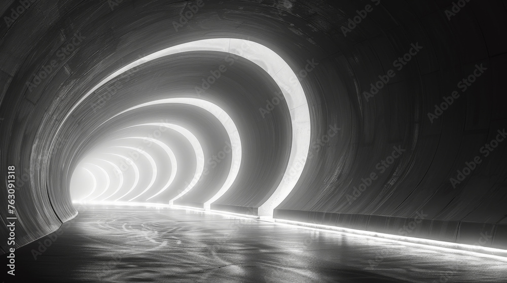 Abstract Architecture Background. White Circular Building. Abstract Architecture Background. White Circular Building.