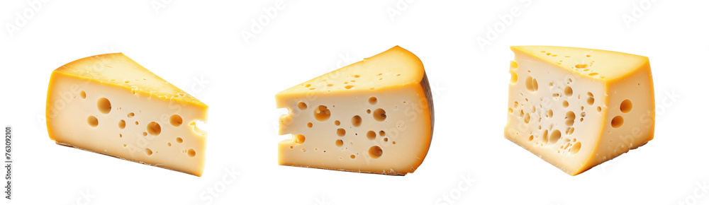 piece of cheese isolated on transparent background piece of cheese isolated on transparent background