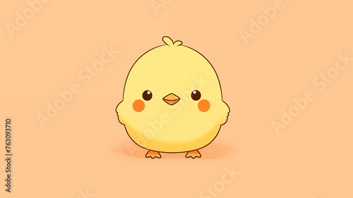 Hand drawn cartoon cute chick illustration material