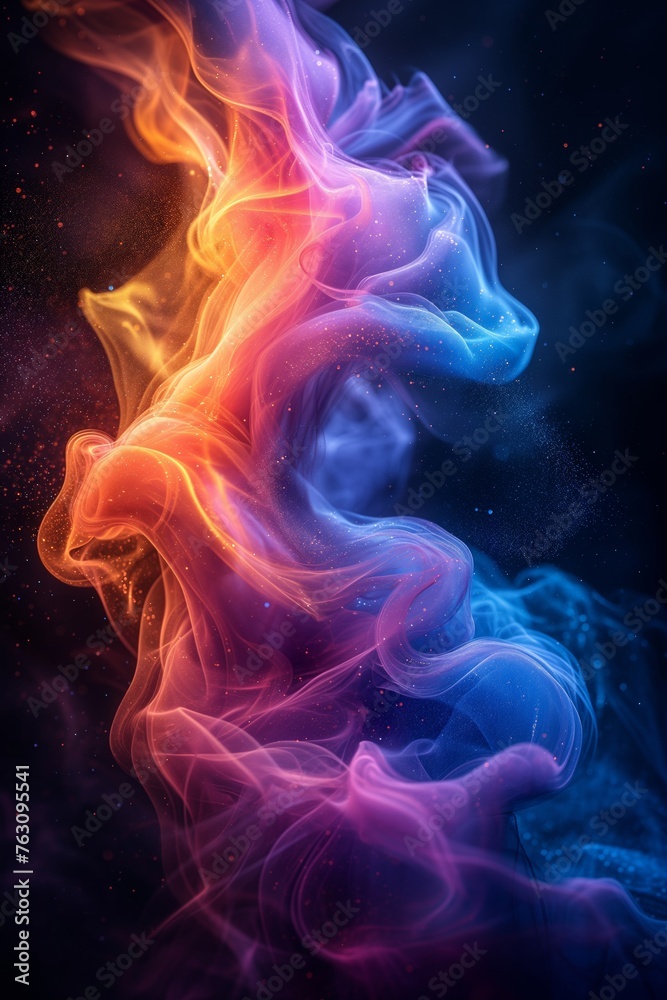 Vivid abstract waves background