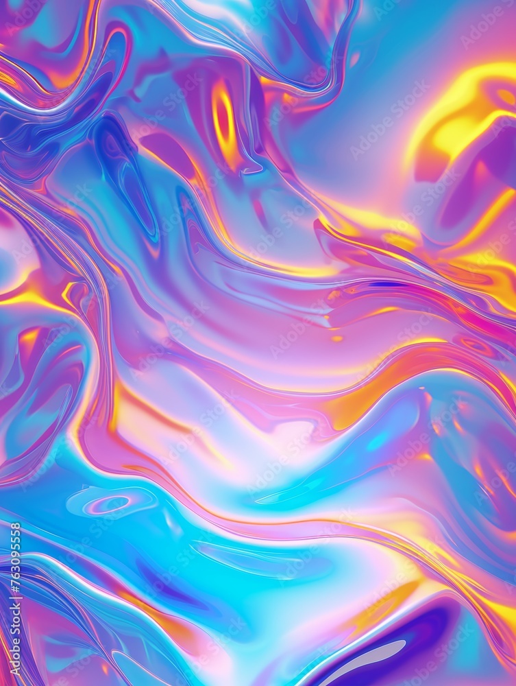 Fototapeta premium Vivid abstract waves background