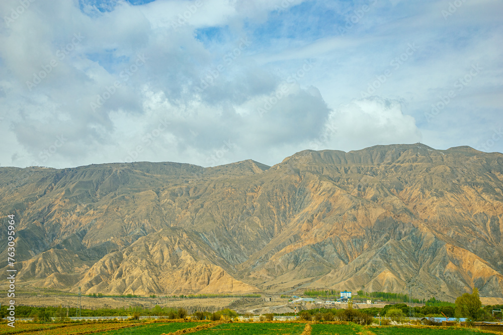 Gannan Tibetan Autonomous Prefecture, Gansu Province - trees on both sides of the road
