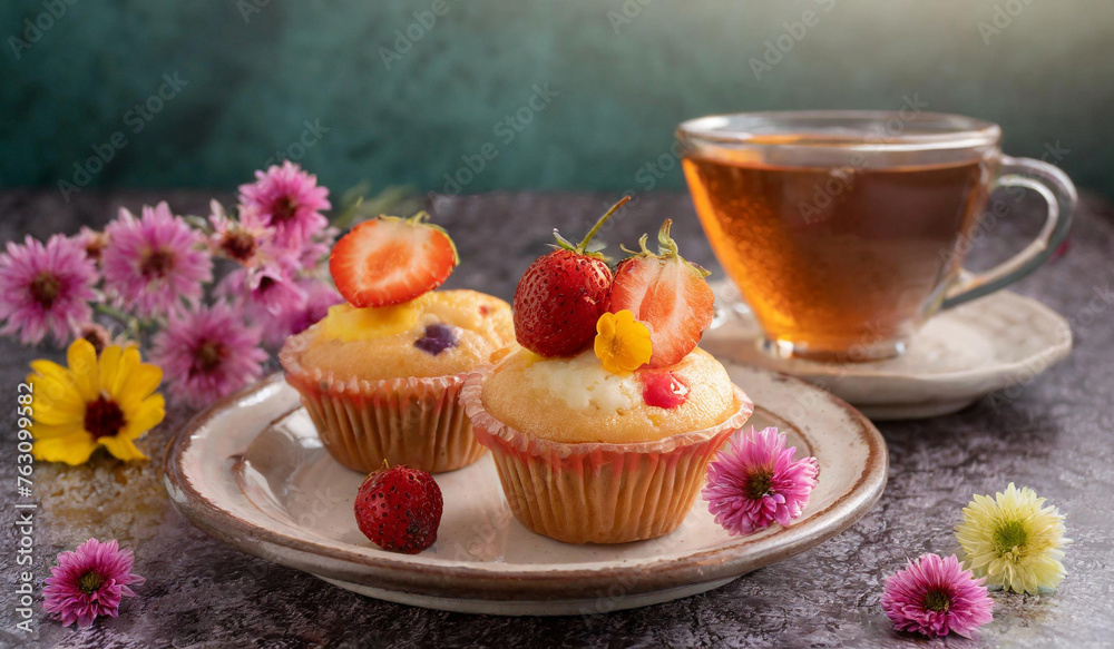 cupcakes with strawberries and cream cupcakes with strawberries and cream