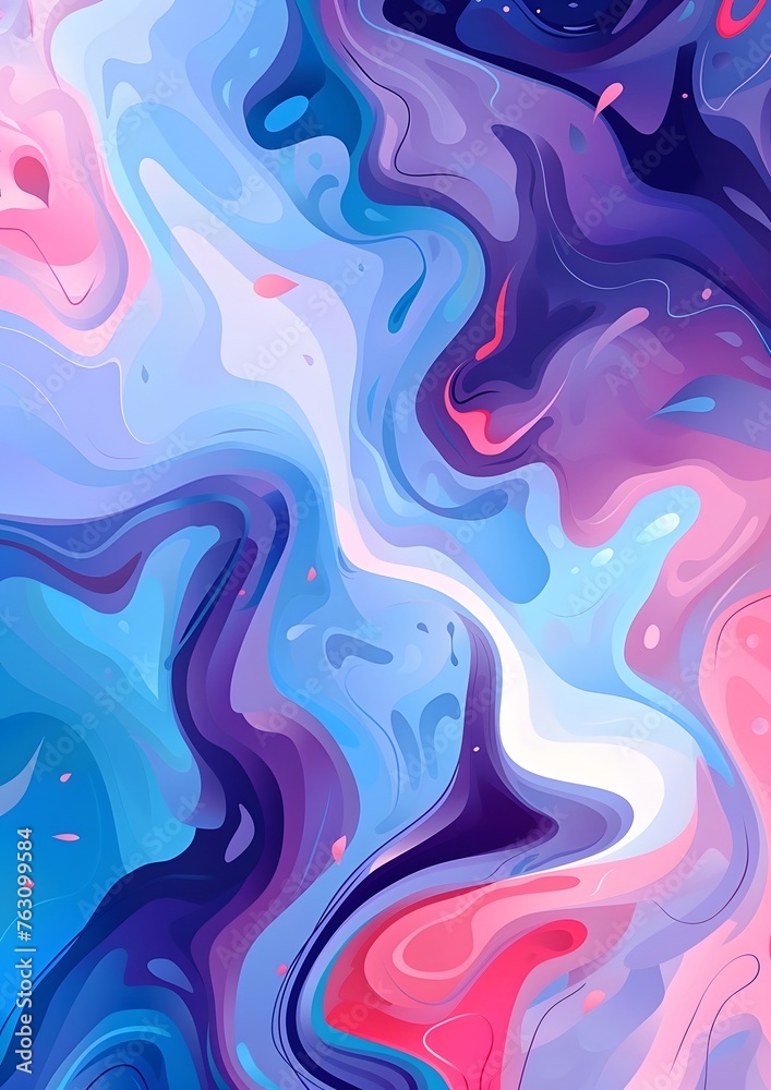Fototapeta premium Vibrant 3D Abstract Background wallpapers