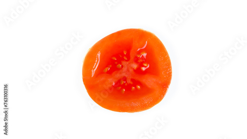 Cherry tomato isolated on white background.