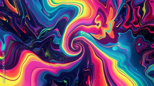 Vibrant abstract liquid colors