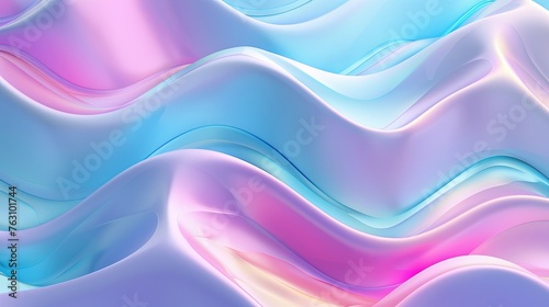 pink and blue waves background