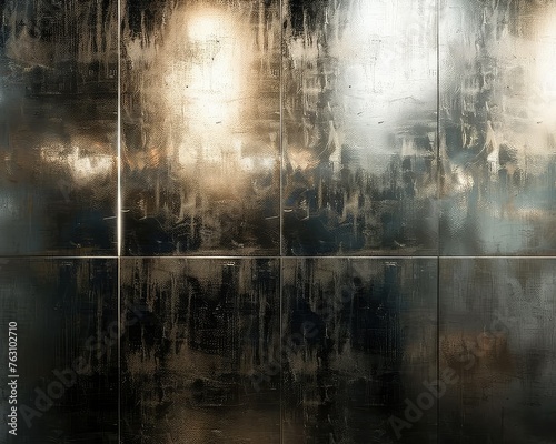 A sleek, metallic texture with light reflections, giving a modern and industrial feel, photo