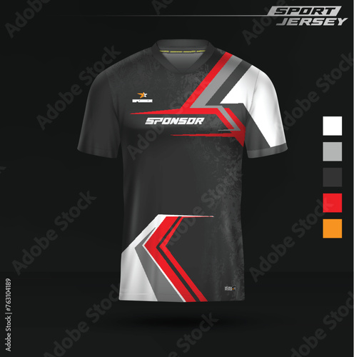 Jersey Esport and sport, editable, full color
