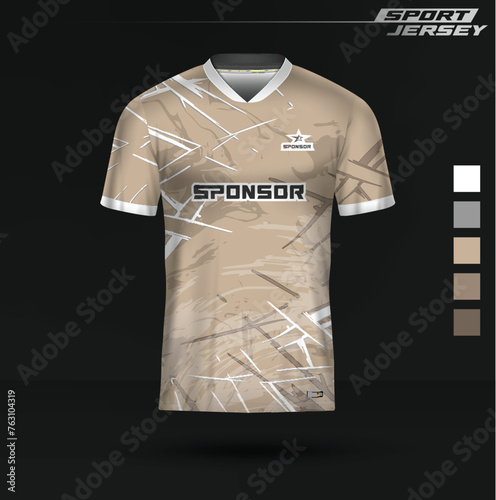 Jersey Esport and sport, editable, full color