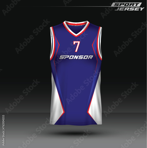 Jersey Esport and sport, editable, full color