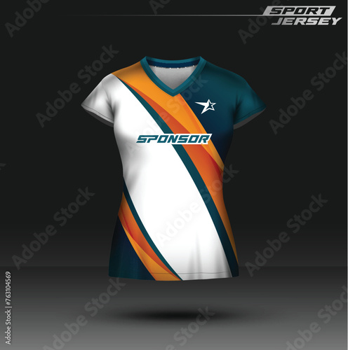 Jersey Esport and sport, editable, full color