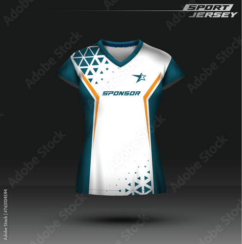 Jersey Esport and sport, editable, full color