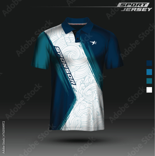 Jersey Esport and sport, editable, full color