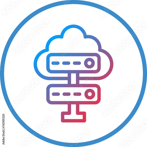 Cloud Server Icon Style