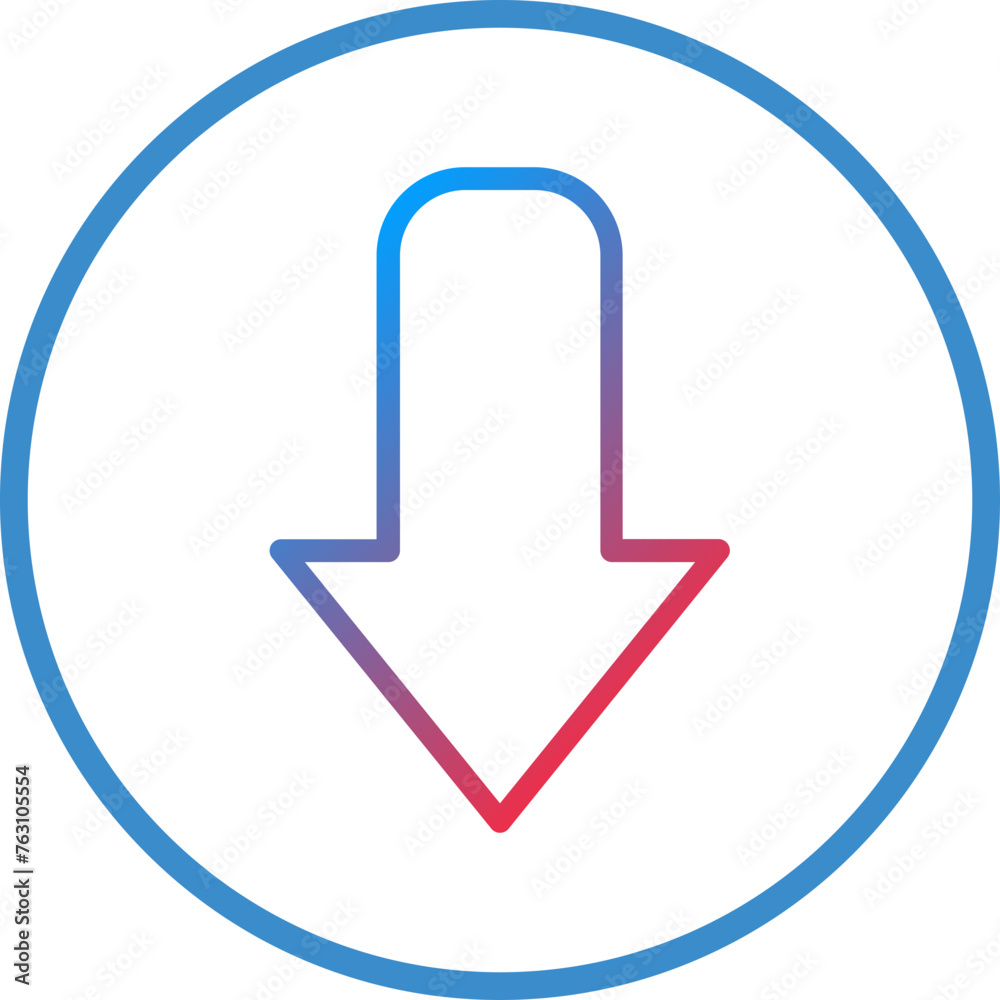 Down Arrow Icon Style Down Arrow Icon Style
