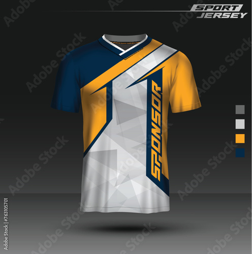 Jersey Esport and sport, editable, full color