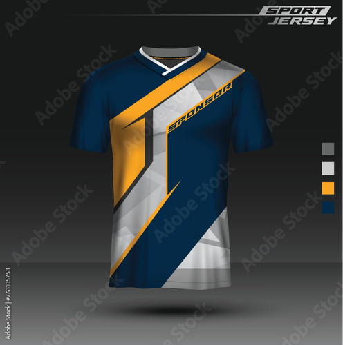 Jersey Esport and sport, editable, full color