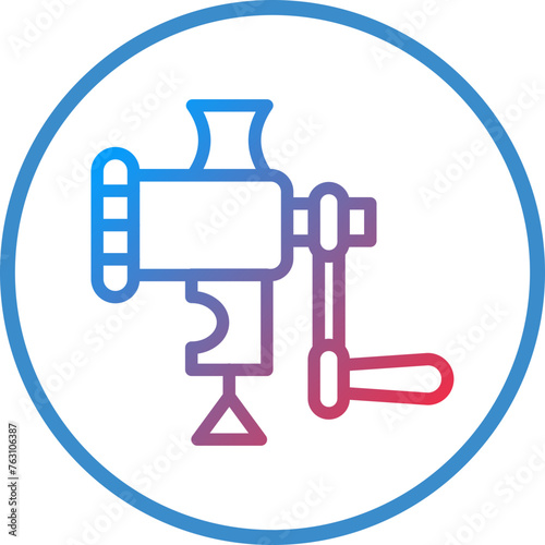 Meat Grinder Icon Style
