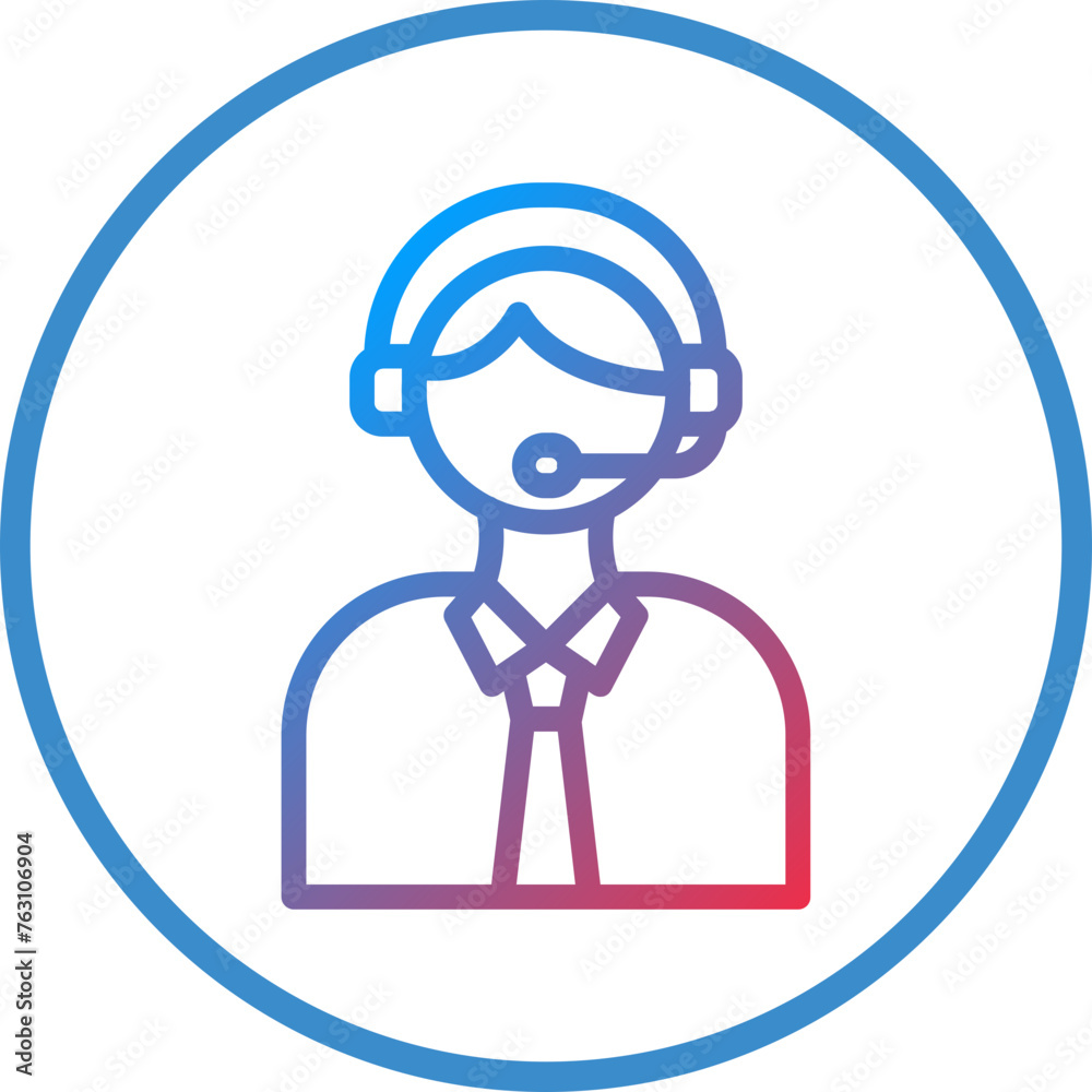Telemarketer Icon Style
