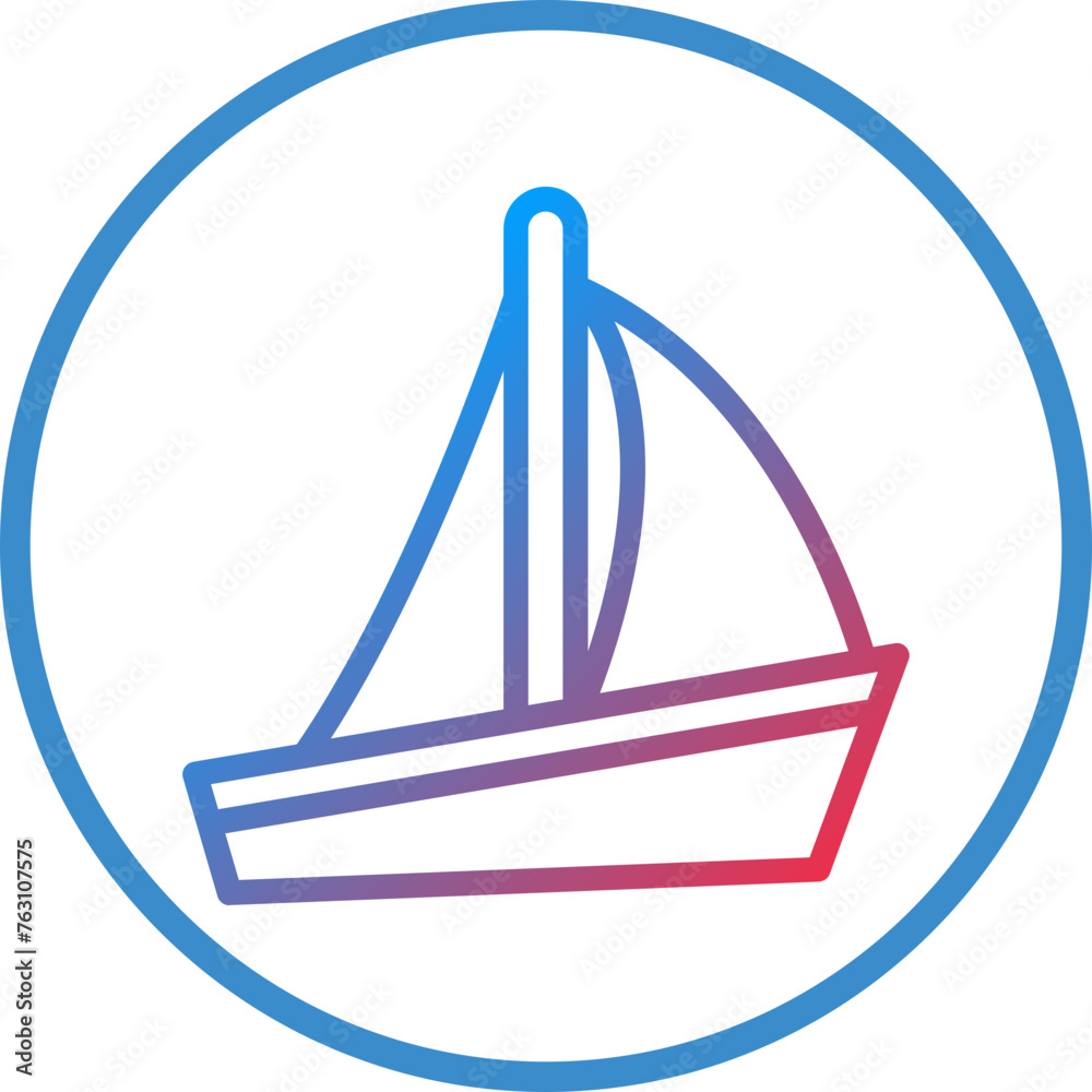Sailboat Icon Style