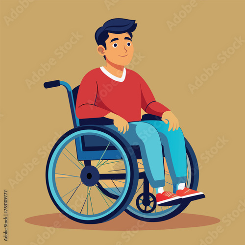 walker, wheelchair, illness, man, woman, person, physical, legs, load, vector, art, illustration, disabled, inclusive