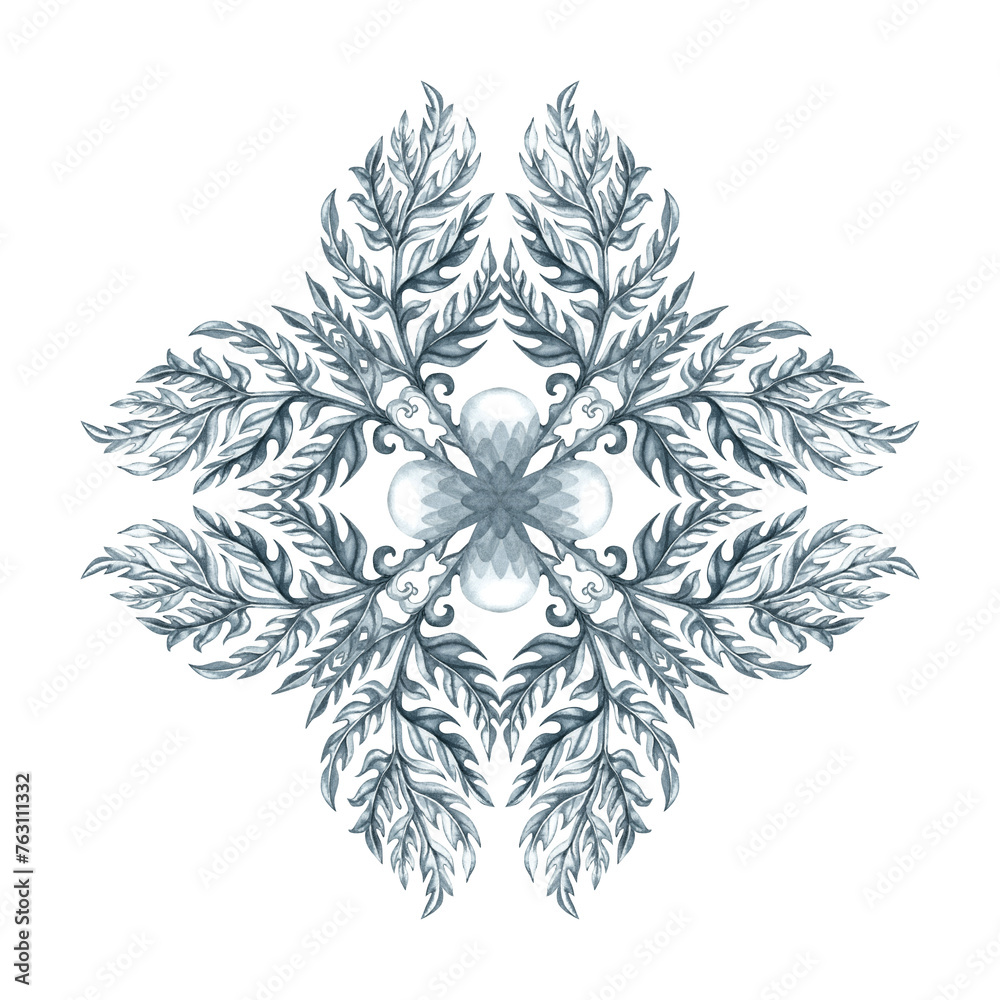 Watercolor monochrome gray abstract plant patterns and branches with leaves for borders, frames, background, textiles, fabrics, cards, stickers, scrapbooking, invitations, greetings Watercolor monochrome gray abstract plant patterns and branches with leaves for borders, frames, background, textiles, fabrics, cards, stickers, scrapbooking, invitations, greetings