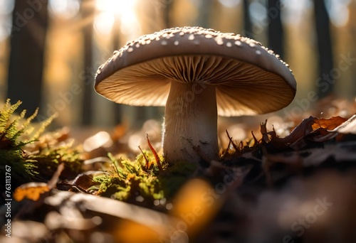 mushrooms in the forest