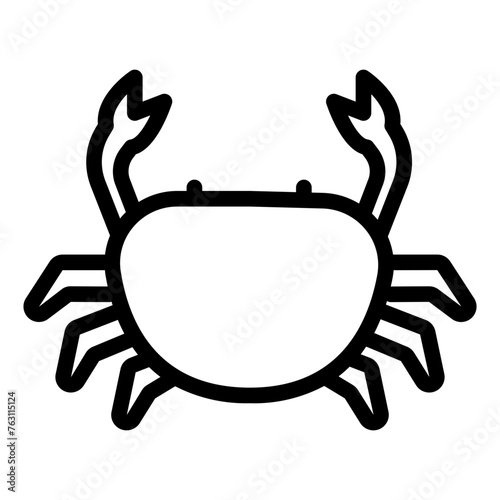 crab sea animal icon